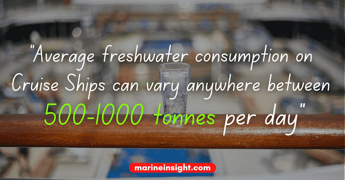 Cruise water consumption