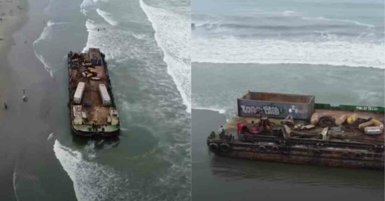 Two Ghost Ships Washed Ashore Mysteriously On A Tourist Beach In Peru